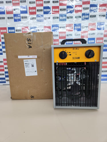 Radiador Electrico 3000W Calentador Industrial - 3 Niveles de Calor - Termostato & Protección Contra Sobrecarga - Ventilador de Calefacción Para Uso Interior y Exterior SIAL